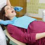 Pregnant woman at the dentist