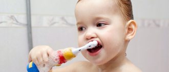 Teach children about oral hygiene