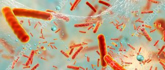 The effect of antibiotics on microflora